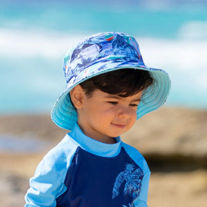 Salty Ink Boys Sunhat - Vintage Surf