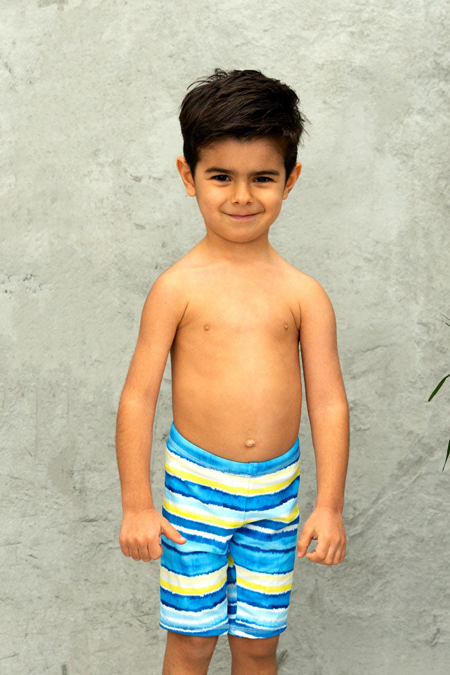 Salty Ink Boys Jammer - Shipwrecked Stripe