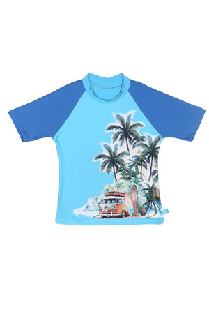 Salty Ink Little Mister Short Sleeve Rashvest - Coastal Camper
