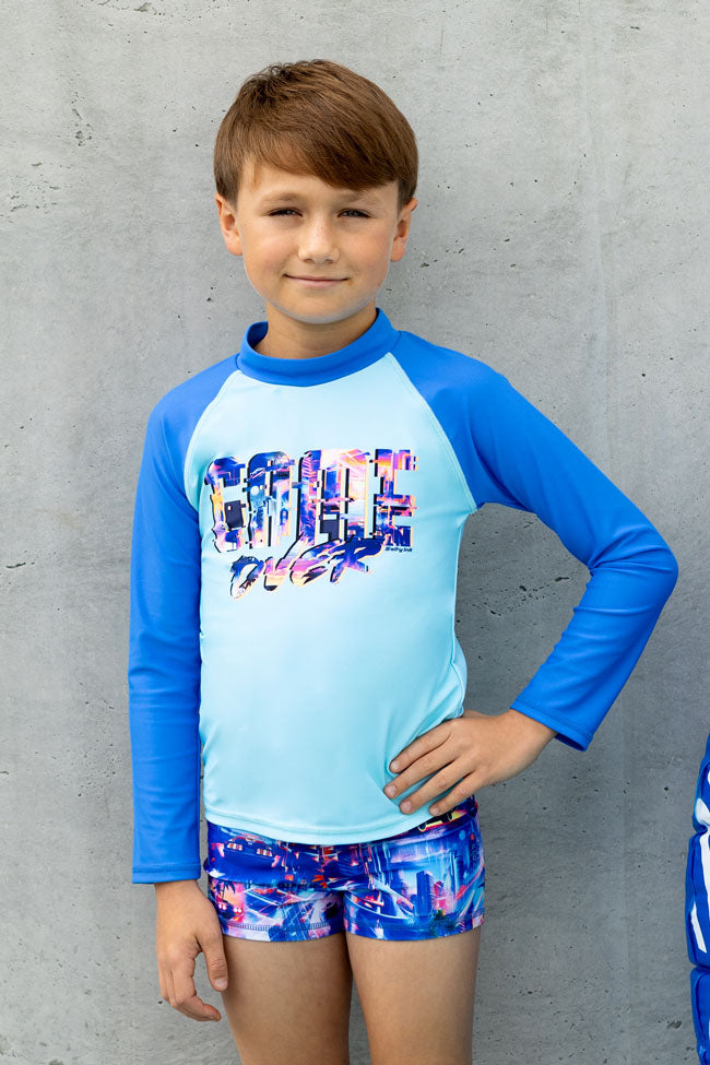 Salty Ink Boys Long Sleeve Rashvest - Arcade