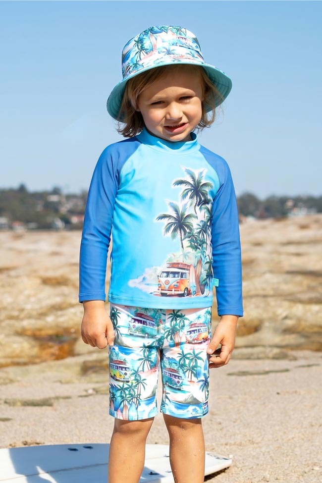Salty Ink Little Mister Long Sleeve Rashvest - Coastal Camper