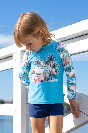 Salty Ink Little Mister Long Sleeve Rashvest Set - Coastal Camper