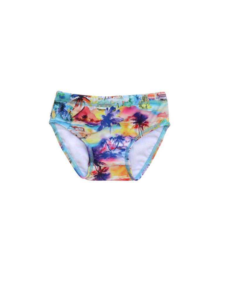 Salty Ink Little Mister Swim Pant - Miami Beach