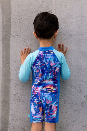 Salty Ink Boys Onesie - Arcade