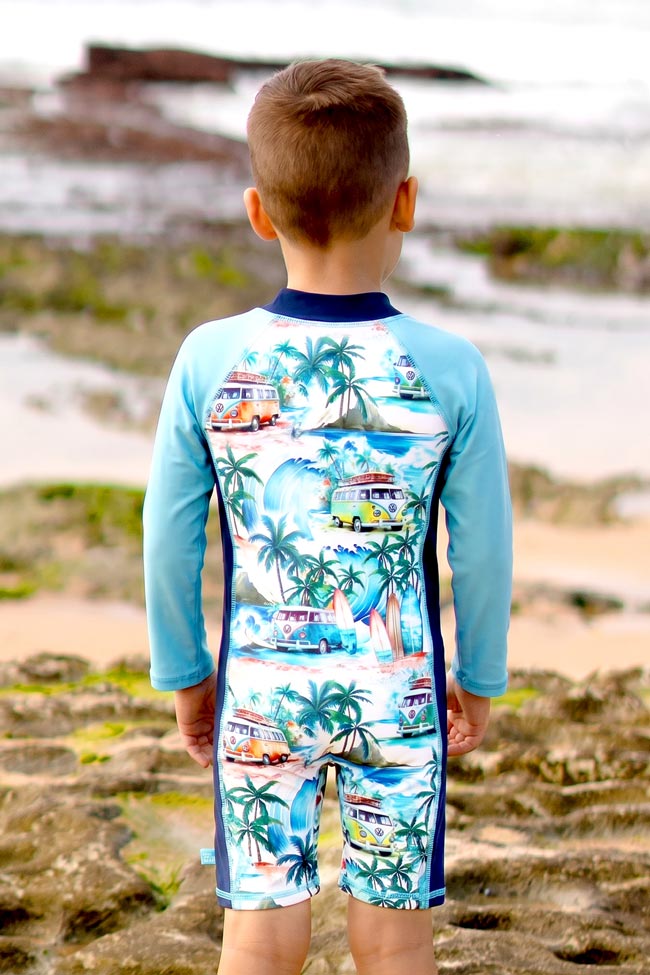 Salty Ink Little Mister Onesie - Coastal Camper