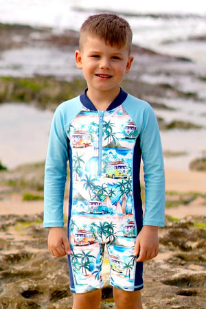 Salty Ink Little Mister Onesie - Coastal Camper