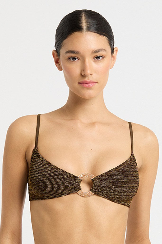 Bond-eye The Ring Lissio Crop - Cocoa Lurex
