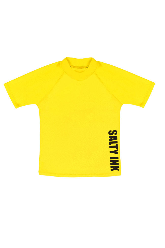 Salty Ink Boys Short Sleeve Rashvest - Salty