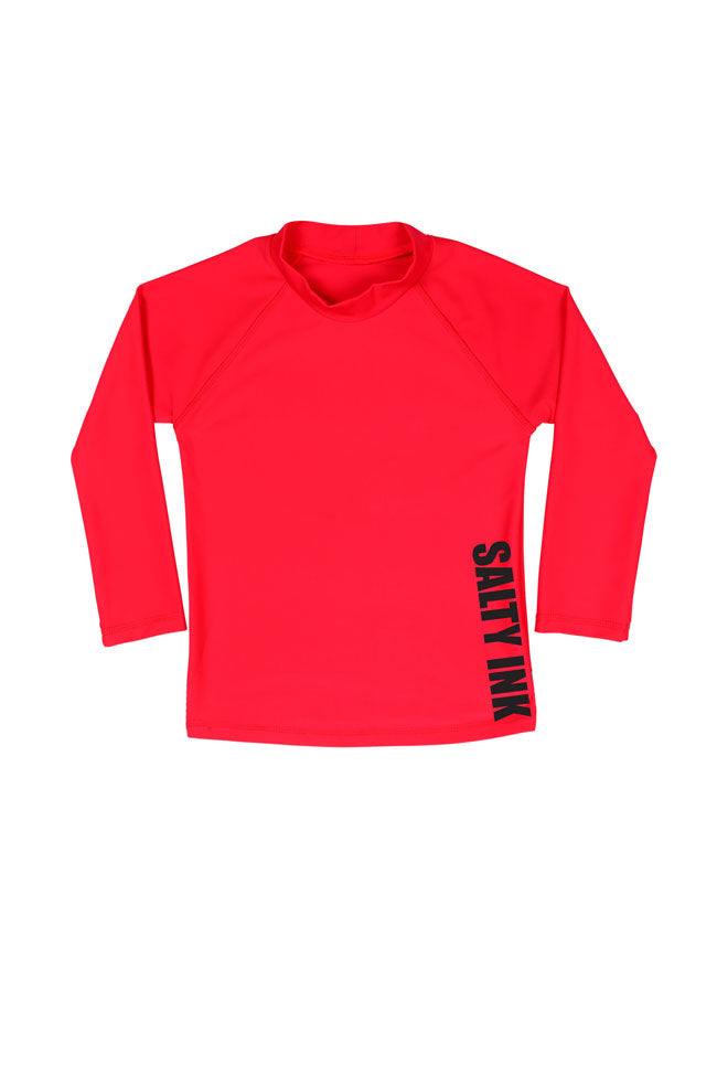 Salty Ink Boys Long Sleeve Rashvest - Salty