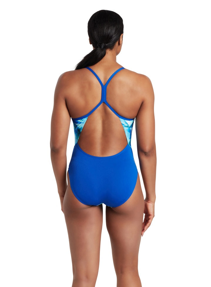 Zoggs Sprintback One Piece Women - Aqua Digital
