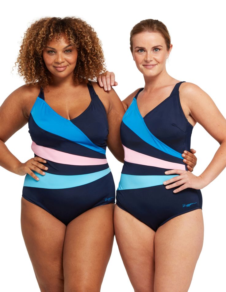 Zoggs Classic Back One Piece Women - Wrap Panel