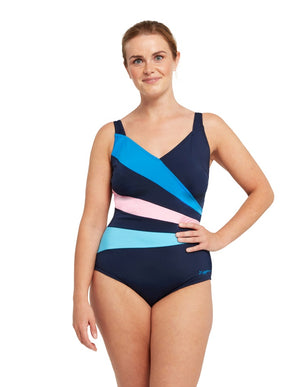 Zoggs Classic Back One Piece Women - Wrap Panel