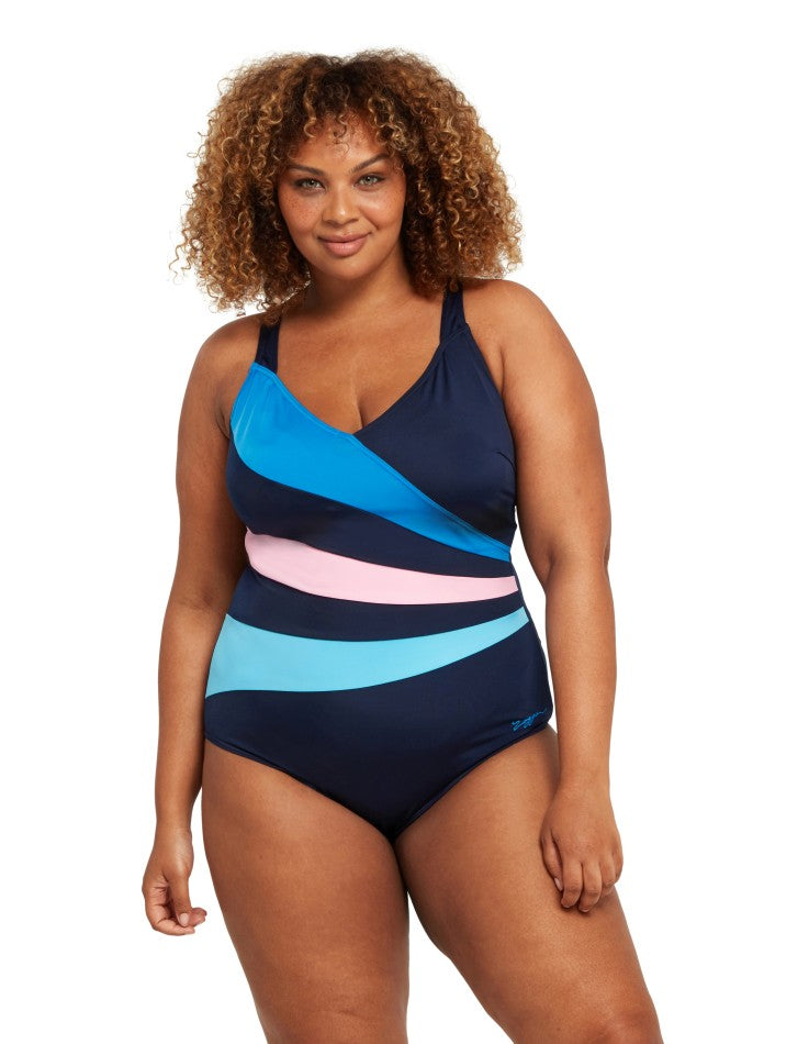Zoggs Classic Back One Piece Women - Wrap Panel