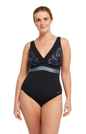 Zoggs Square Back One Piece Women - Stellar