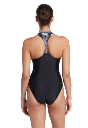 Zoggs Zip One Piece Women - Shimmer