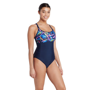 Zoggs Multiway One Piece Women - Neon Crystal