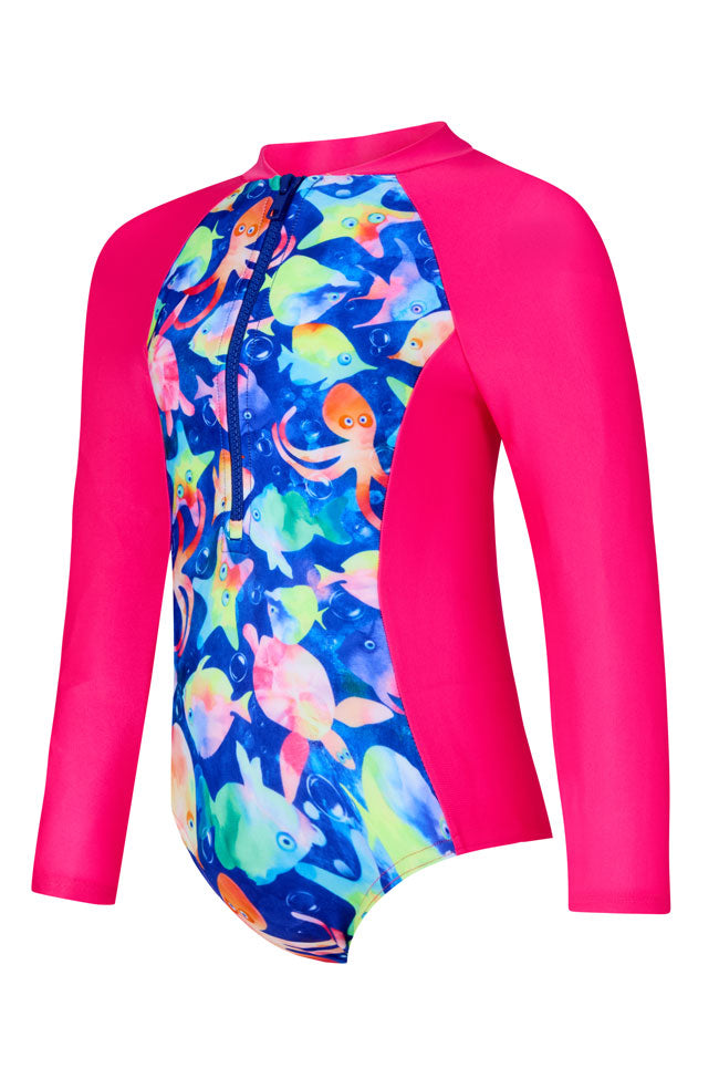 Zoggs Girls Paddle Suit - Bubbles