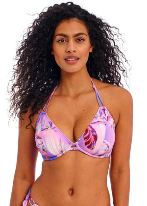 Freya Underwire Halter Bikini Top - Miami Sunset