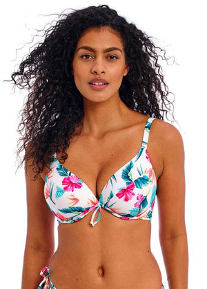 Freya Underwire Plunge Bikini Top - Palm Paradise