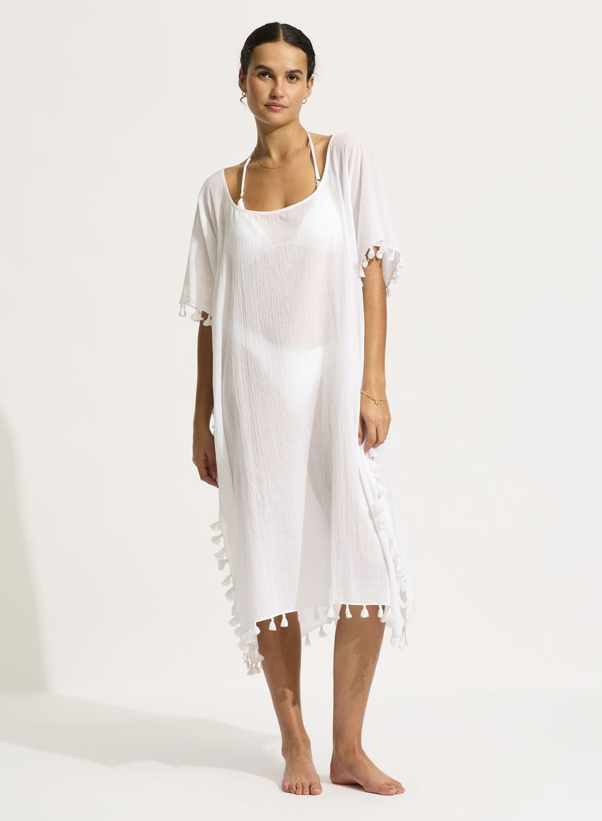 Seafolly Midi Amnesia Kaftan - Beach Edit