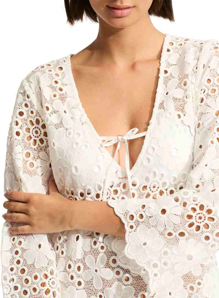 Seafolly Crochet Kaftan - Beach Edit