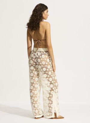 Seafolly Crochet Side Split Pant - Beach Edit