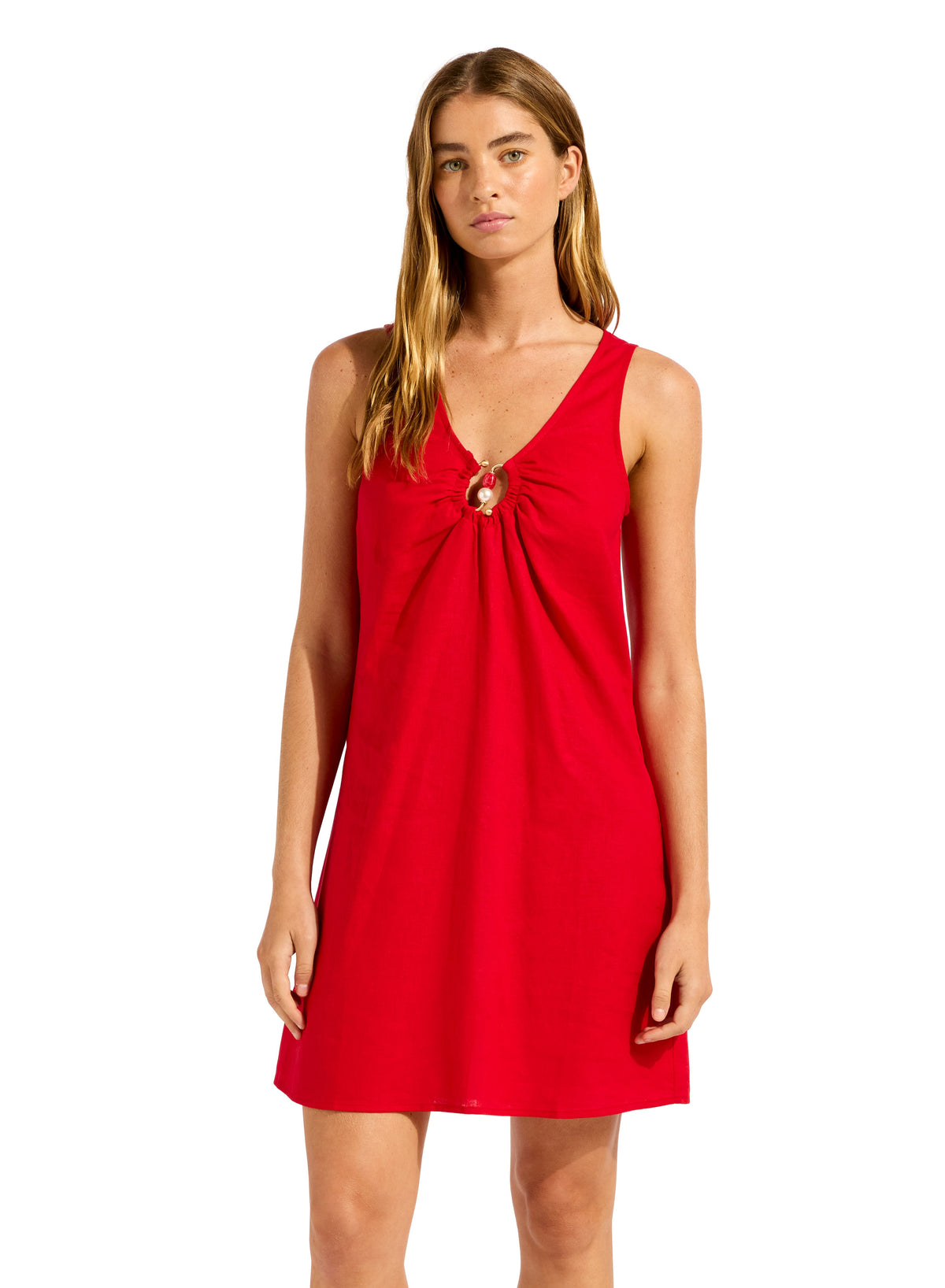 Seafolly Keyhole Front Mini Dress - Palermo