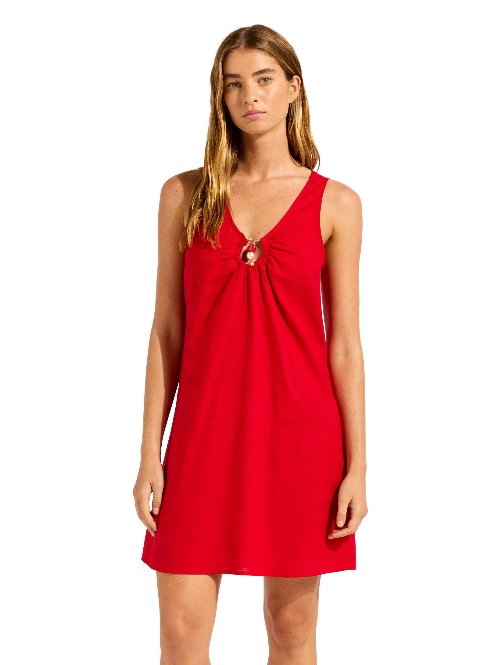 Seafolly Keyhole Front Mini Dress - Palermo