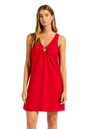Seafolly Keyhole Front Mini Dress - Palermo