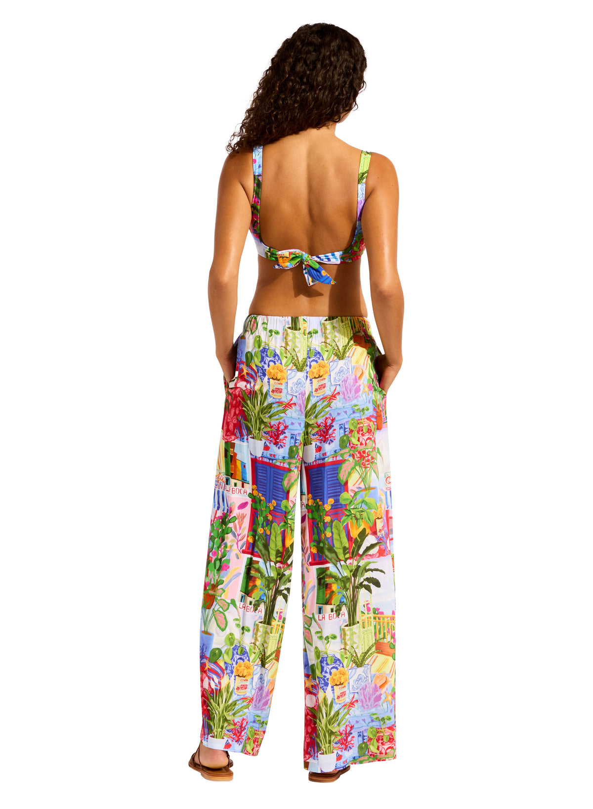 Seafolly Wide Leg Pant - La Boca