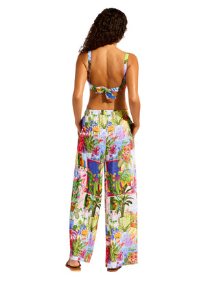 Seafolly Wide Leg Pant - La Boca