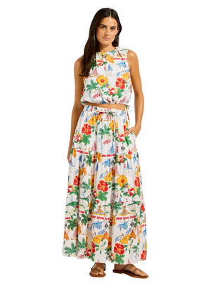 Seafolly Drawcord Waist Top - Viva Vacation