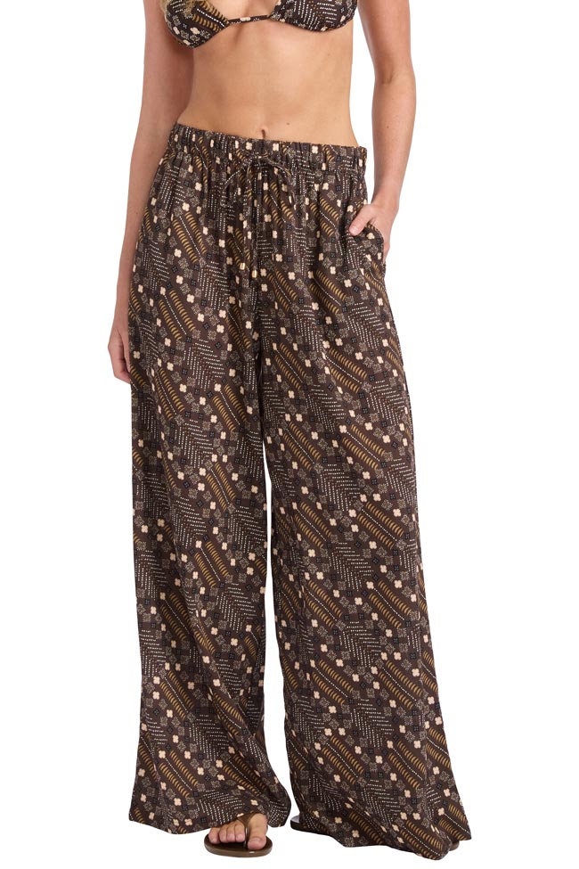 Seafolly Wide Leg Pant - Drift Club Mosiac