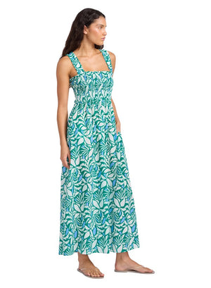 Seafolly Smocked Dress - Retro Reef