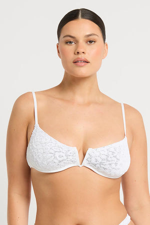 Bond-eye Nora Balconette - Optic White Leopard