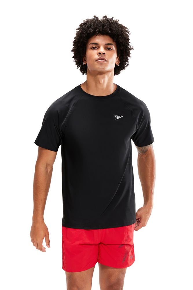 Speedo Mens Short Sleeve Swim Tee - Essentials