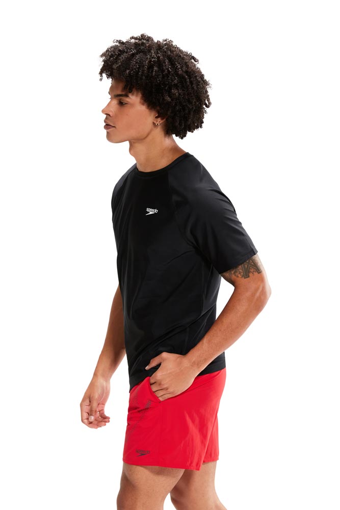 Speedo Mens Short Sleeve Swim Tee - Essentials