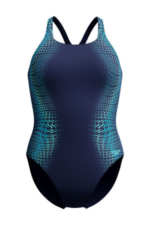 Speedo Womens Tech Panel Splice Medalist Edurance+ Max One Piece