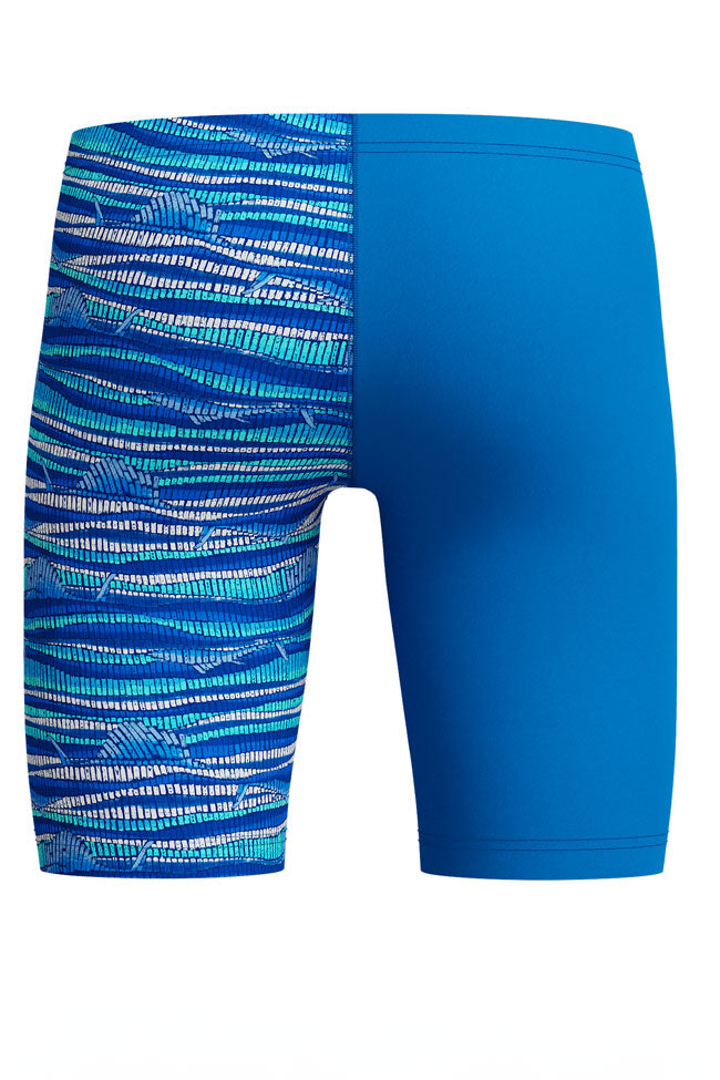 Speedo Junior Boys Lagoon Blue Print Jammer