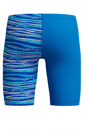 Speedo Junior Boys Lagoon Blue Print Jammer