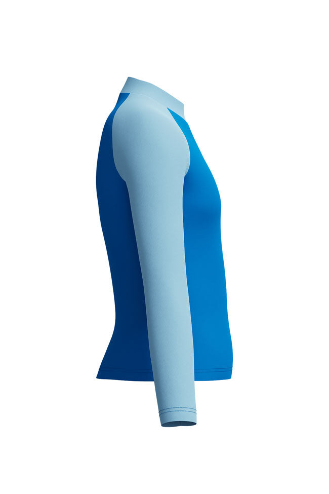 Speedo Junior Boys Lagoon Blue Print L/S Sun Top