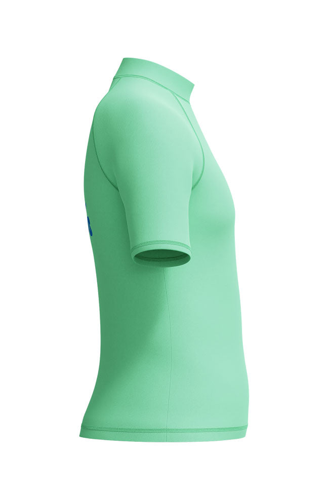 Speedo Junior Boys Alfalfa Green S/S UV Rashtop