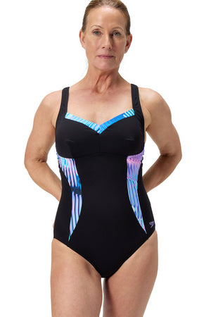 Speedo Womens Shaping LunaEluster Print One Piece