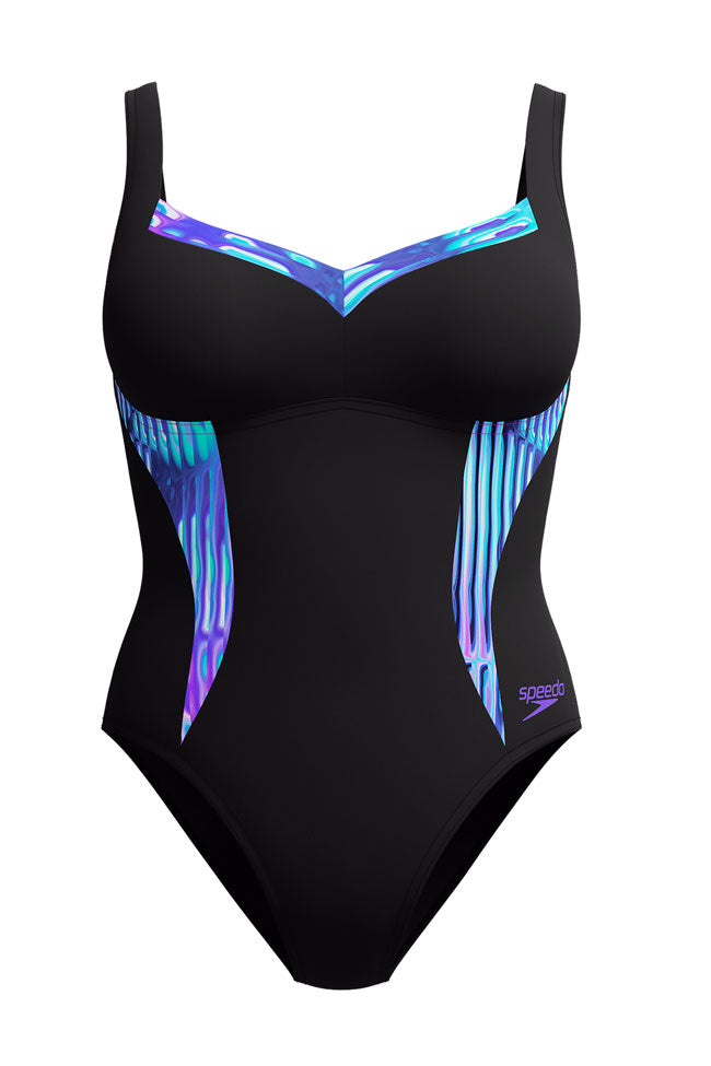 Speedo Womens Shaping LunaEluster Print One Piece