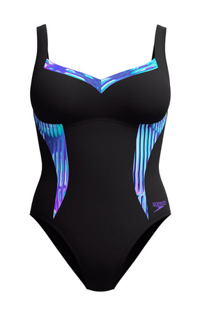 Speedo Womens Shaping LunaEluster Print One Piece