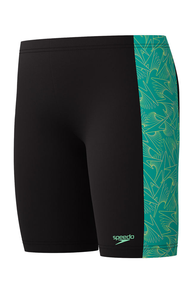 Speedo Junior Boys Alfalfa Green Hyperboom Panel Jammer