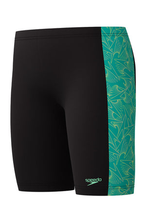Speedo Junior Boys Alfalfa Green Hyperboom Panel Jammer