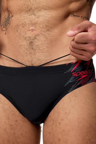 Speedo Mens Medley 7cm Brief - High Risk Red
