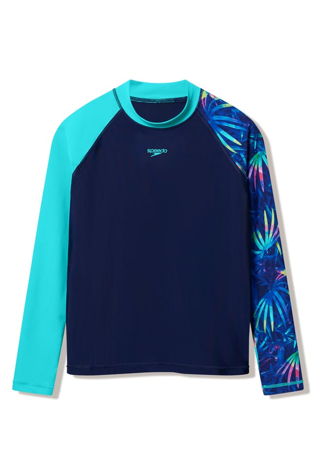 Speedo Boys Long Sleeve Rashguard - Shade Made