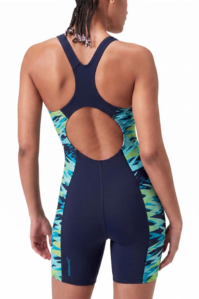 Speedo Womens Splice Muscleback Legsuit - Hyperboom